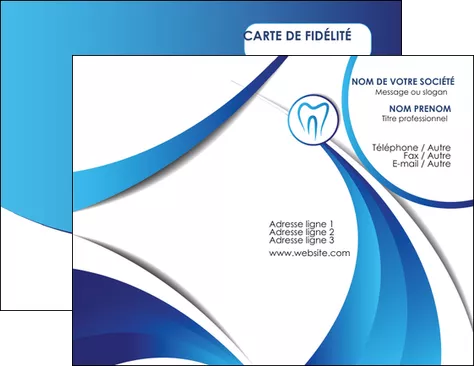 modele en ligne carte de visite dentiste dents dentiste dentier MIFBE29099