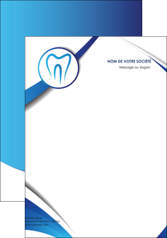 creation graphique en ligne tete de lettre dentiste dents dentiste dentier MIFBE29119