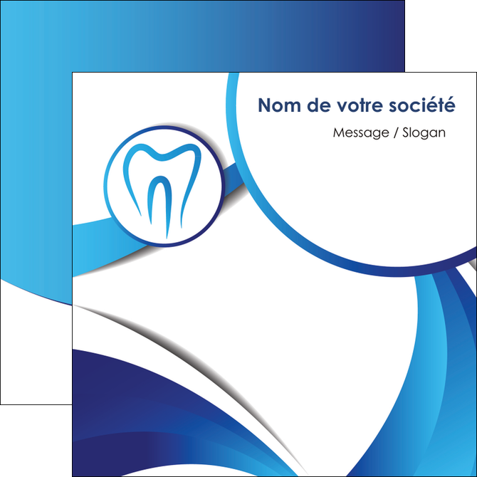 maquette en ligne a personnaliser flyers dentiste dents dentiste dentier MIDLU29123