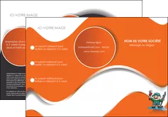 creation graphique en ligne depliant 3 volets  6 pages  plomberie plombier plomberie travail MLGI29191