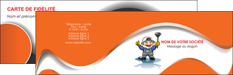 personnaliser modele de carte de visite construction plombier plomberie travail MLGI29227