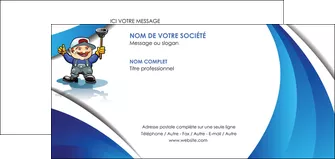 creer modele en ligne carte de correspondance construction plombier plomberie travail MLGI29303