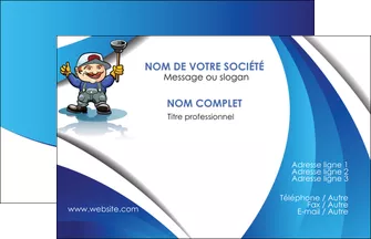 creation graphique en ligne carte de visite construction plombier plomberie travail MLGI29309