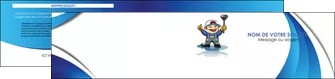 creation graphique en ligne depliant 2 volets  4 pages  construction plombier plomberie travail MLGI29311
