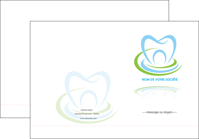 modele en ligne pochette a rabat dentiste dents dentiste dentisterie MLIGBE29379
