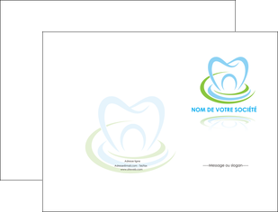 creer modele en ligne pochette a rabat dentiste dents dentiste dentisterie MIFCH29381