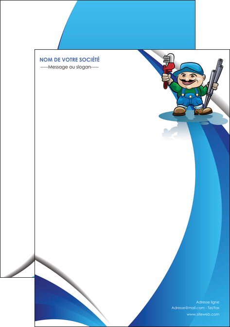 faire flyers plomberie plombier plomberie travail MLGI29385