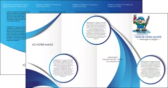 imprimer depliant 4 volets  8 pages  plomberie plombier plomberie travail MLGI29389