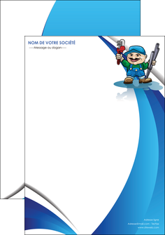 creer modele en ligne affiche plomberie plombier plomberie travail MLGI29403