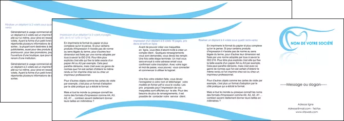 faire modele a imprimer depliant 4 volets  8 pages  dentiste dents dentiste dentisterie MLIGLU29463