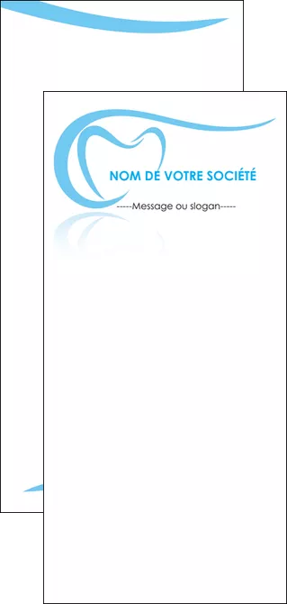 personnaliser modele de flyers dentiste dents dentiste dentisterie MIFBE29469