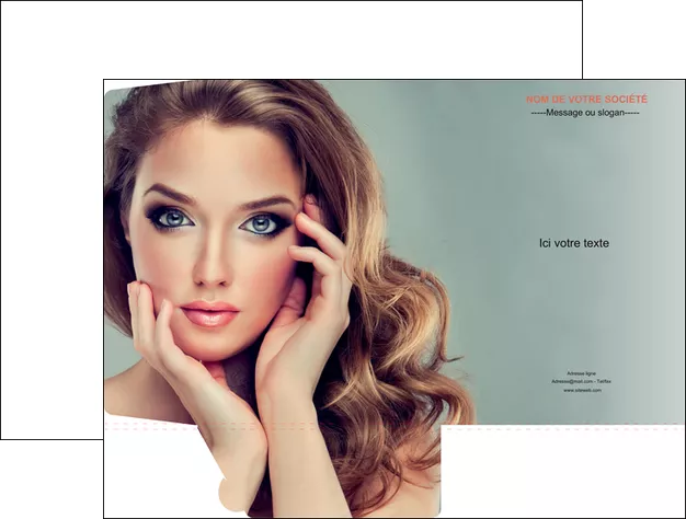 realiser pochette a rabat centre esthetique  beaute bien etre coiffure MIFBE29615
