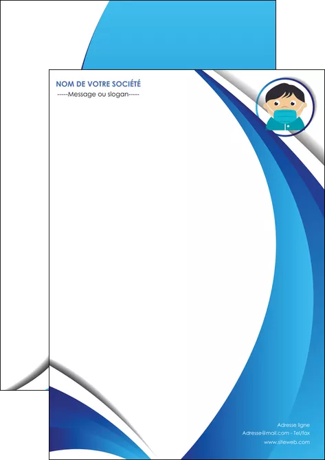 modele en ligne flyers infirmier infirmiere medecin medecine sante MIFBE29627