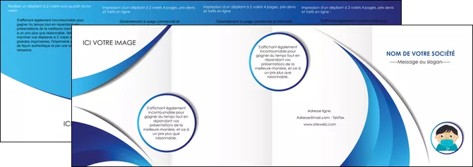 personnaliser modele de depliant 4 volets  8 pages  infirmier infirmiere medecin medecine sante MLGI29637