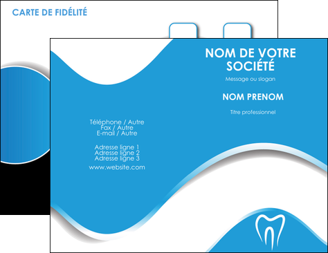 personnaliser maquette carte de visite dentiste dents dentiste dentisterie MFLUOO29671