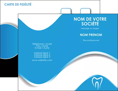 personnaliser maquette carte de visite dentiste dents dentiste dentisterie MLIGLU29671