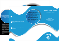 maquette en ligne a personnaliser depliant 3 volets  6 pages  dentiste dents dentiste dentisterie MIS29685