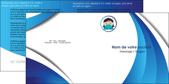 modele en ligne depliant 2 volets  4 pages  infirmier infirmiere medecin medecine docteur MFLUOO29731