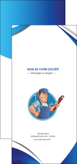 exemple flyers plomberie travail travailleur casquette MIDBE29893