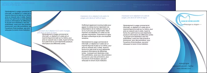 exemple depliant 4 volets  8 pages  dentiste dents dentiste dentisterie MLIGLU29943