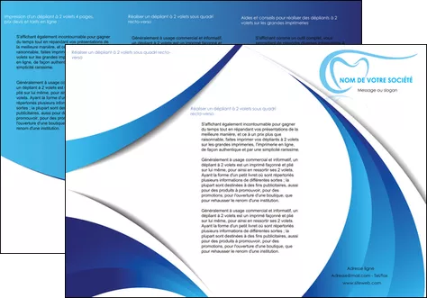 imprimer depliant 3 volets  6 pages  dentiste dents dentiste dentisterie MLGI29951