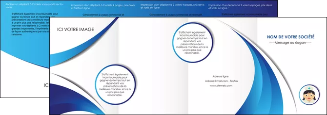 impression depliant 4 volets  8 pages  infirmier infirmiere medecin medecine docteur MLGI30017