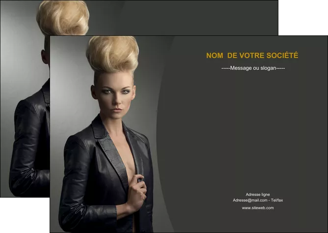personnaliser maquette flyers centre esthetique  coiffure beaute salon MIFLU30217