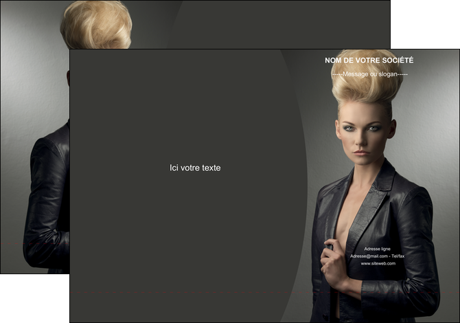 modele en ligne pochette a rabat centre esthetique  coiffure beaute salon MIDCH30231
