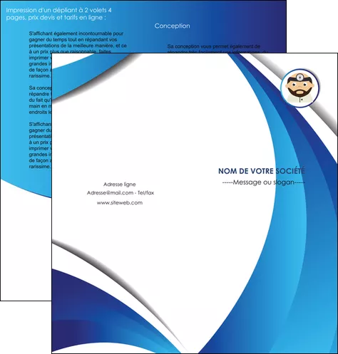 modele depliant 2 volets  4 pages  materiel de sante medecin medecine docteur MLGI30261