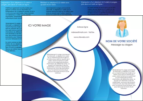impression depliant 3 volets  6 pages  infirmier infirmiere infirmiere infirmerie blouse MIFLU30467