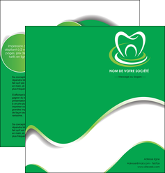 imprimer depliant 2 volets  4 pages  dentiste dents dentiste dentier MLIG30535