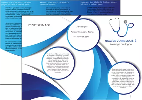 creer modele en ligne depliant 3 volets  6 pages  materiel de sante medecin medecine docteur MIFBE30557