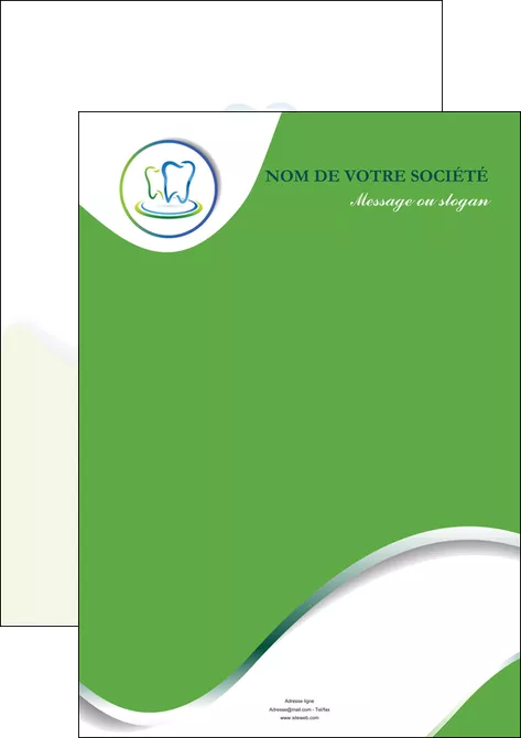 creation graphique en ligne affiche dentiste dents dentiste dentier MIFBE30651