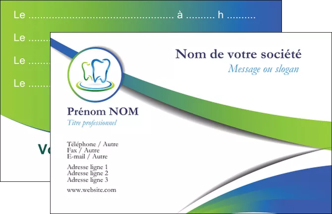 faire modele a imprimer carte de visite dentiste dents dentiste dentier MLIGLU30665