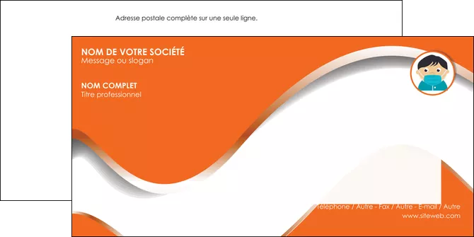 personnaliser modele de enveloppe medecin medecin medecine sante MID30741