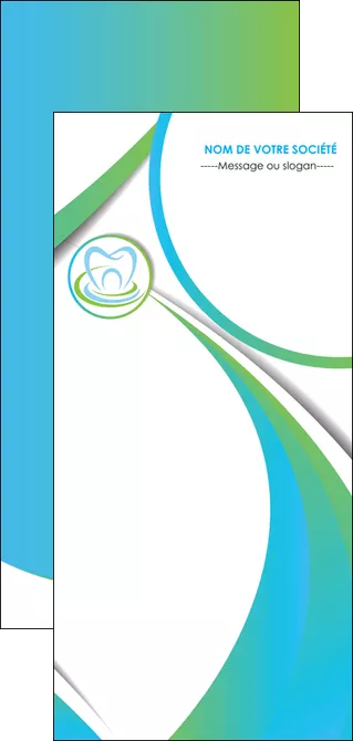 personnaliser maquette flyers dentiste dents dentiste dentier MLGI30797