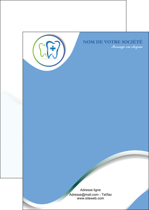 impression flyers dentiste dents dentiste dentier MLIGCH30901