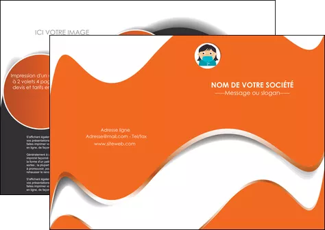 realiser depliant 2 volets  4 pages  infirmier infirmiere infirmiere infirmerie blouse MLGI30929