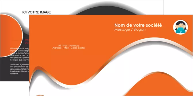 realiser depliant 2 volets  4 pages  infirmier infirmiere infirmiere infirmerie blouse MID30943