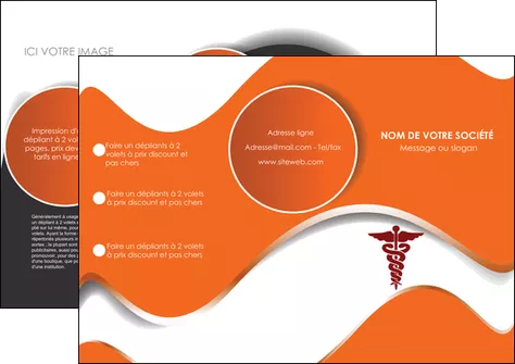 creer modele en ligne depliant 3 volets  6 pages  chirurgien pharmacie hopital medecin MIFCH31079