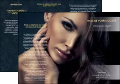 creer modele en ligne depliant 3 volets  6 pages  cosmetique coiffeur a domicile salon de coiffure salon de beaute MLGI31271