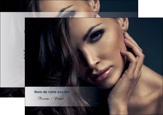 maquette en ligne a personnaliser flyers cosmetique coiffeur a domicile salon de coiffure salon de beaute MLGI31275
