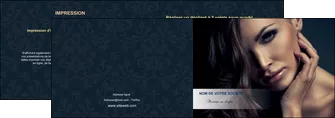 creation graphique en ligne depliant 2 volets  4 pages  cosmetique coiffeur a domicile salon de coiffure salon de beaute MLGI31283