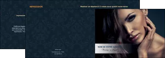 modele en ligne depliant 2 volets  4 pages  cosmetique coiffeur a domicile salon de coiffure salon de beaute MLGI31285