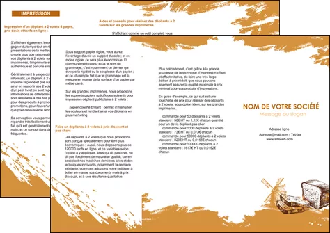 impression depliant 3 volets  6 pages  boulangerie pains boulangerie boulanger MIFLU31315