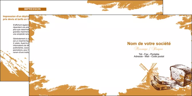 creer modele en ligne depliant 2 volets  4 pages  boulangerie pains boulangerie boulanger MID31317