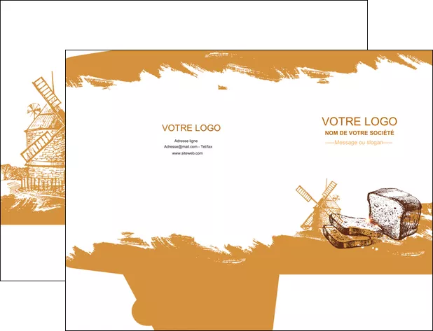 creation graphique en ligne pochette a rabat boulangerie pains boulangerie boulanger MLGI31327