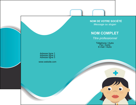 faire modele a imprimer carte de visite infirmier infirmiere infirmiere infirmerie blouse MIF31335