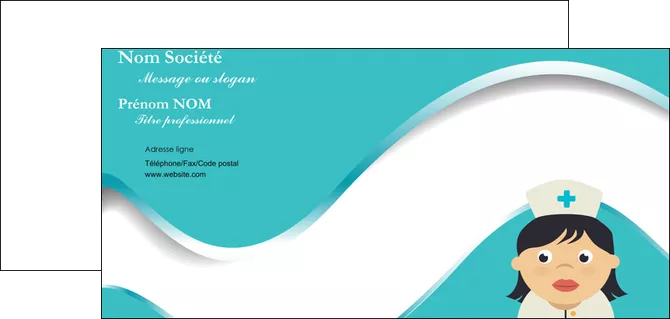 realiser carte de correspondance infirmier infirmiere infirmiere infirmerie blouse MIFCH31349