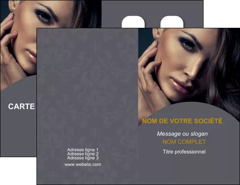 faire modele a imprimer carte de visite cosmetique beaute bien etre coiffure MIFBE31397